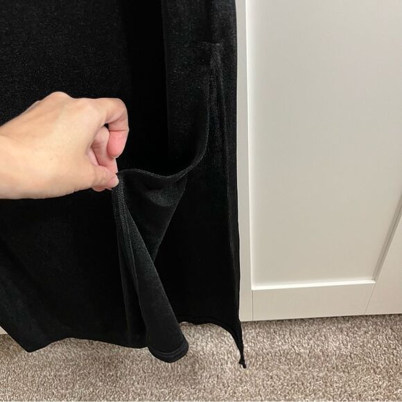 Band Of The Free Annabelle Black Cowl Neck Midi Dress NWT - Picture 9 of 14